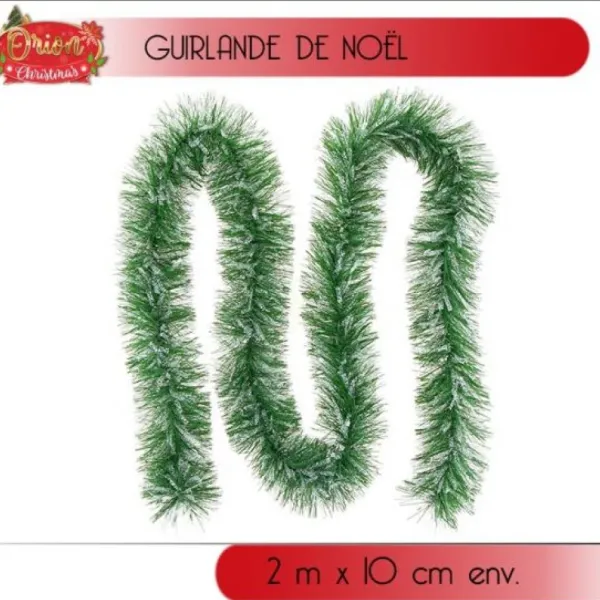 Badaboum Guirlande De Noel Vert Nature Neige Online