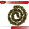Badaboum Guirlande De Noel Vert Nature Avec Etoile Rouge Clearance