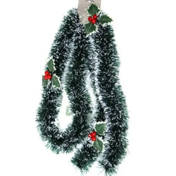 Badaboum Guirlande De Noel Verte Enneig E Avec Baies Best