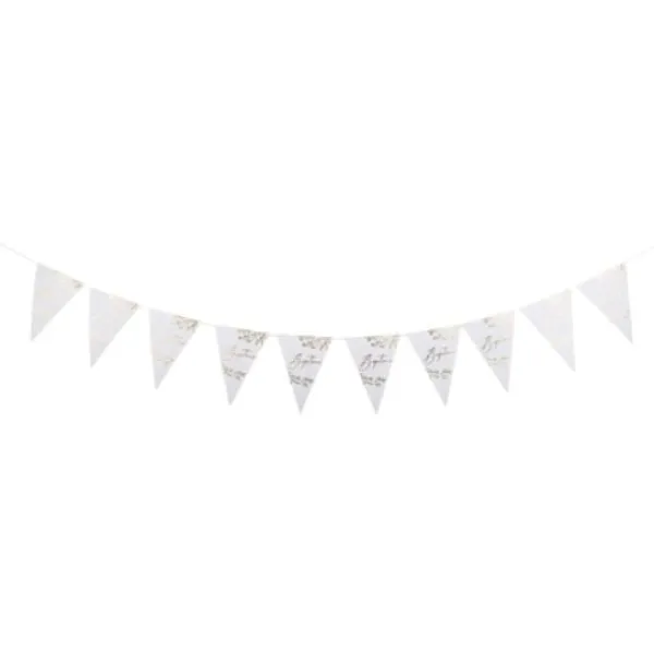 Guirlande Decoration Bapt Me Or Theme Bapteme