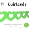 Badaboum Guirlande En Papier Avec Coeur Vert Anis
