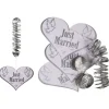 Badaboum Guirlande En Papier Just Married Avec Spirale X3