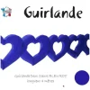Badaboum Guirlande En Papier Pas Cher Coeur Bleu Roi