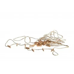 Badaboum Guirlande Jute Avec 30 Pinces En Bois Naturel Outlet