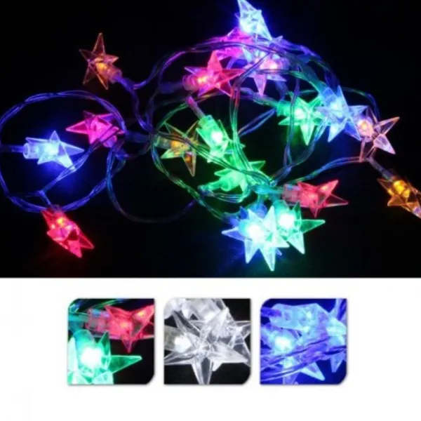 Badaboum Guirlande Lumineuse Led Pile Etoile Multicolore Best