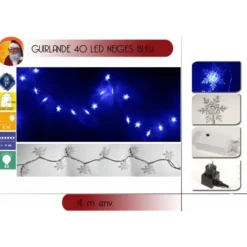 Badaboum Guirlande Lumineuse Noel Flocon De Neige 40 Led Hot