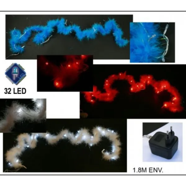 Badaboum Guirlande Lumineuse Plume Avec 32 Leds