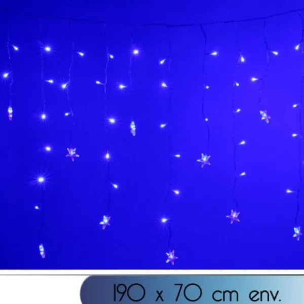 Badaboum Guirlande Lumineuse Stalactite Led Etoile Bleu Outlet