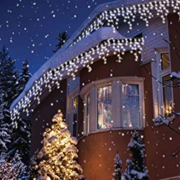 Badaboum Guirlande Lumineuse Stalactite Blanc Froid 3M