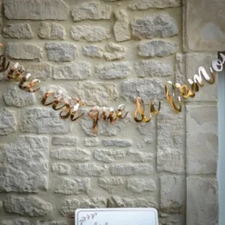 Badaboum Guirlande Mariage C'Est Que De L'Amour Rose Gold