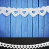 Badaboum Guirlande Mariage En Papier Coeur Blanc
