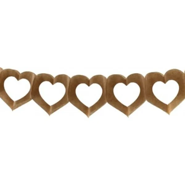 Badaboum Guirlande Mariage En Papier Coeur Kraft