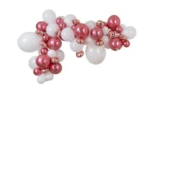 Badaboum Kit Arche De 70 Ballons Gipsy Rose Gold Et Blanc