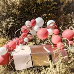 Badaboum Kit Arche De 70 Ballons Gipsy Rose Gold Et Blanc