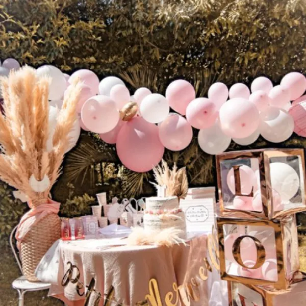 Clearance Kit Arche De 57 Ballons Mariage Babypink Theme D Co Baby Shower