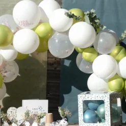 Badaboum Kit Arche De 50 Ballons Vive Les Mari S & Rubans