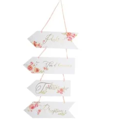 Badaboum Kit De 4 Fl Ches Directionnelles Theme Romantique