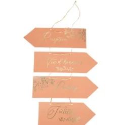 Badaboum Kit De 4 Fl Ches Directionnelles Jolis Brins Terracotta