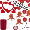 Badaboum Kit Decoration Mariage G Ant Just Married Rouge