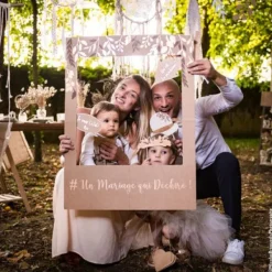 Badaboum Kit Photobooth Kraft Bronze Avec Cadre G Ant