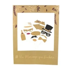 Badaboum Kit Photobooth Kraft Bronze Avec Cadre G Ant