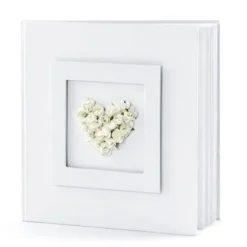 Badaboum Livre D'Or Blanc Nacr Avec Coeur De Rose