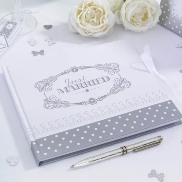 Badaboum Livre D'Or Chic Just Married Argent