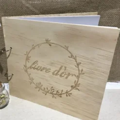 Badaboum Livre D'Or En Bois Mariage