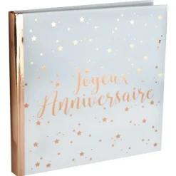 Hot Livre D'Or Joyeux Anniversaire Rose Gold Theme Joyeux Anniversaire