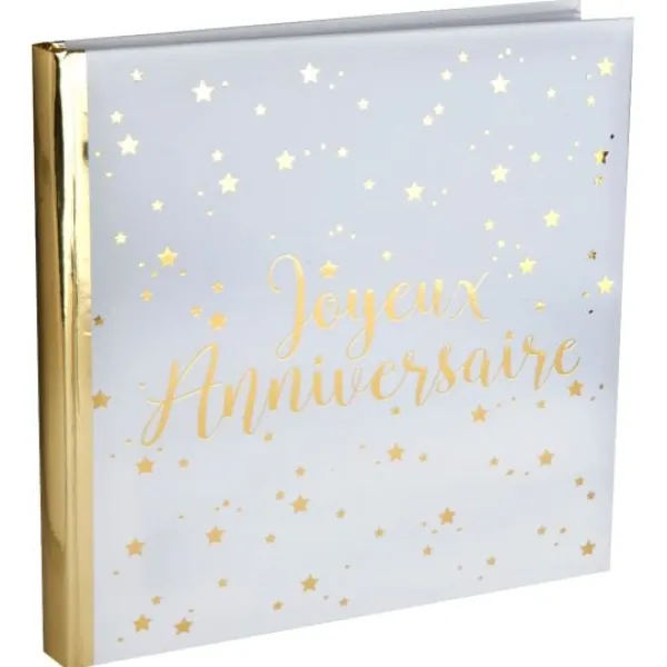 Best Livre D'Or Joyeux Anniversaire Blanc Et Or Theme Joyeux Anniversaire