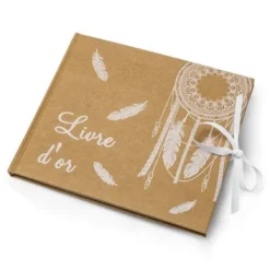 Badaboum Livre D'Or Mariage Boho Kraft