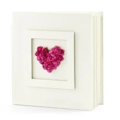 Badaboum Livre D'Or Mariage Coeur De Rose Fuchsia