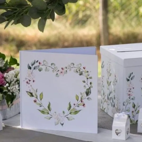 Badaboum Livre D'Or Mariage Coeur Vegetal