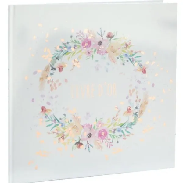 Badaboum Livre D'Or Mariage Fleuri