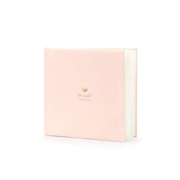 Badaboum Livre D'Or Rose Avec Petit Coeur Or