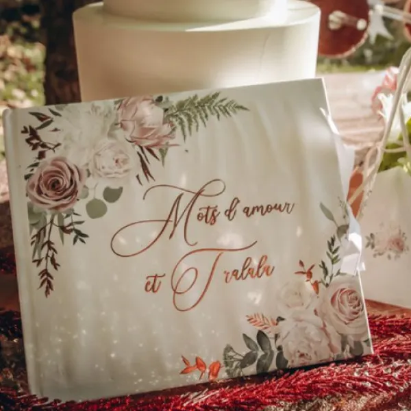 Badaboum Livre D'Or Vegetal Peony Rose Gold