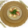 New Lot De 40 Assiettes En Plastique Gourmet Luxe Or Theme Eco-Responsable