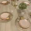 Sale Lot De 16 Assiettes Plastique R Utilisables Gourmet Rose Theme Eco-Responsable