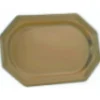 Best Lot De 3 Plat Octogonaux Or Reutilisable 20X25Cm Theme Eco-Responsable
