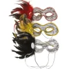 Badaboum Loup Dentelle Et Plumes Couleur Al Atoire