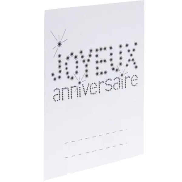 Clearance Marque Place Blanc Joyeux Anniversaire Blanc X 6 Pi Ces Theme Joyeux Anniversaire