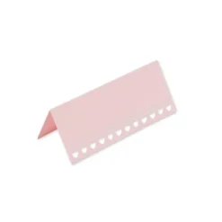 Badaboum Marque Place Carton Avec Petits Coeurs Rose X 10 Pi Ces