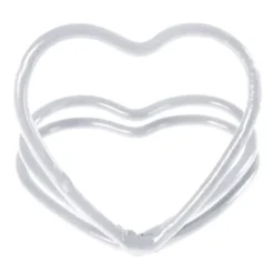 Badaboum Marque Place Clipse Coeur Blanc X 2 Pi Ces