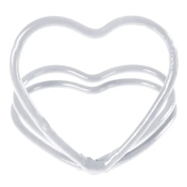 Badaboum Marque Place Clipse Coeur Blanc X 2 Pi Ces