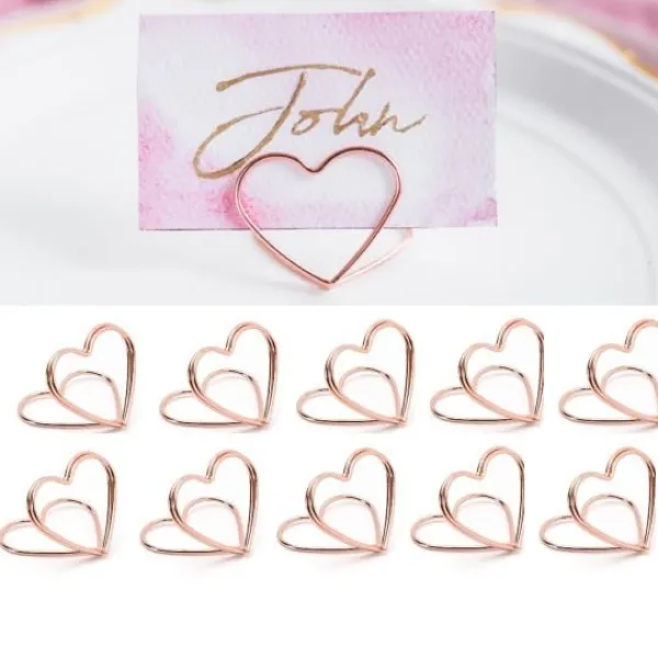 Badaboum Marque Place Clipse Coeur Rose Chrome X 10 Pi Ces