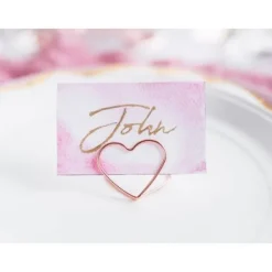 Badaboum Marque Place Clipse Coeur Rose Chrome X 10 Pi Ces