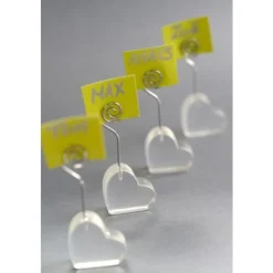 Badaboum Marque Place Coeur Transparent Avec Tige