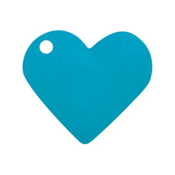 Badaboum Marque Place Coeur Turquoise X10