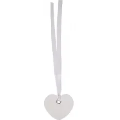 Badaboum Marque Place Etiquette Coeur Avec Ruban X 12 Pi Ces