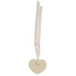 Badaboum Marque Place Etiquette Coeur Avec Ruban X 12 Pi Ces